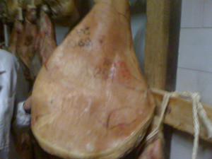 Each pig’s hind leg is tattooed with a specific code that specifies the history of the animal from birth to the table